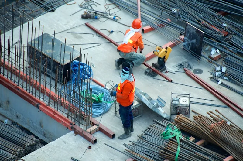 Maçon RNM sur un chantier de gros œuvre à Meaux