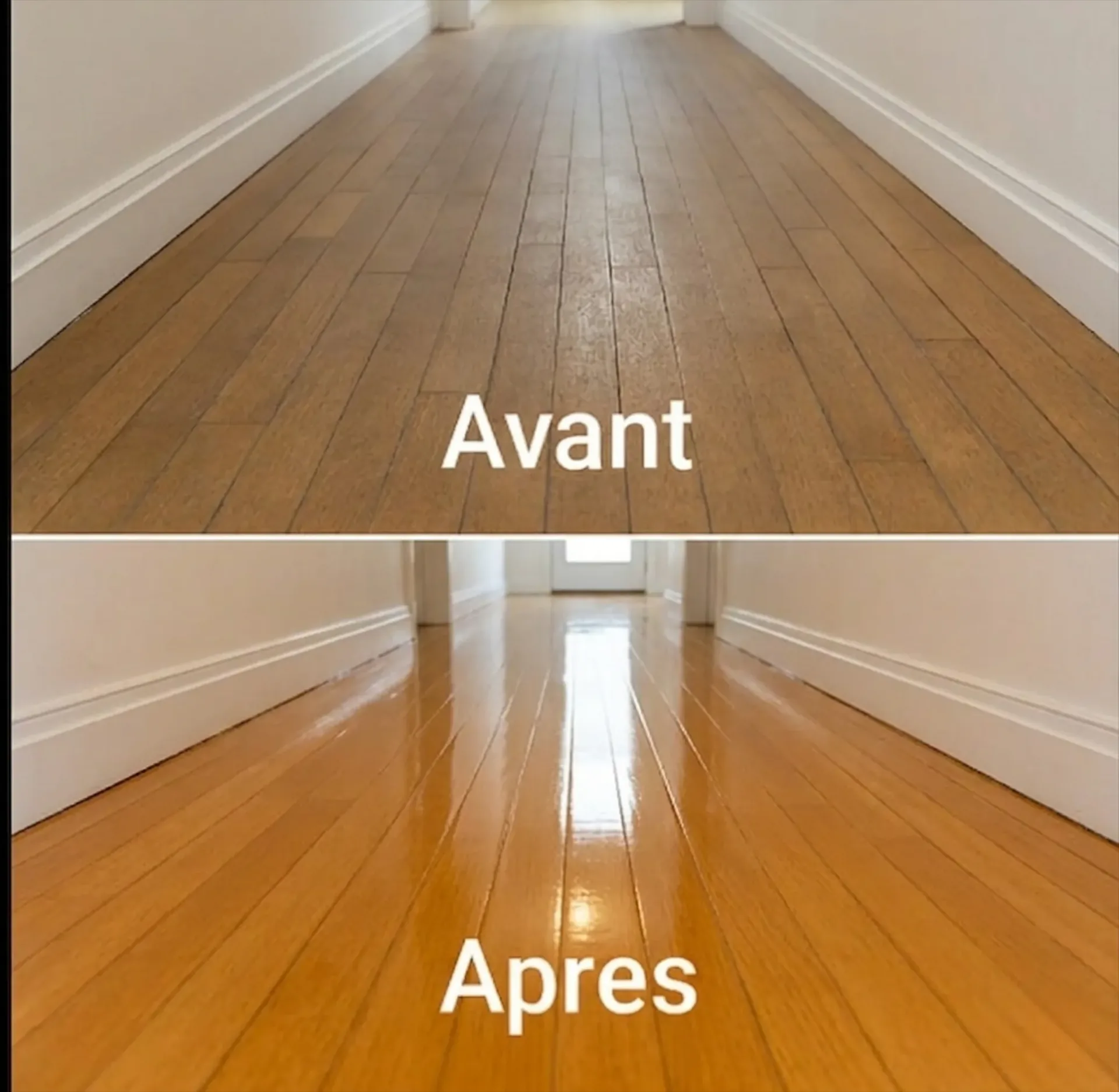 Ponçage et vitrification d'un parquet ancien en chêne à Meaux