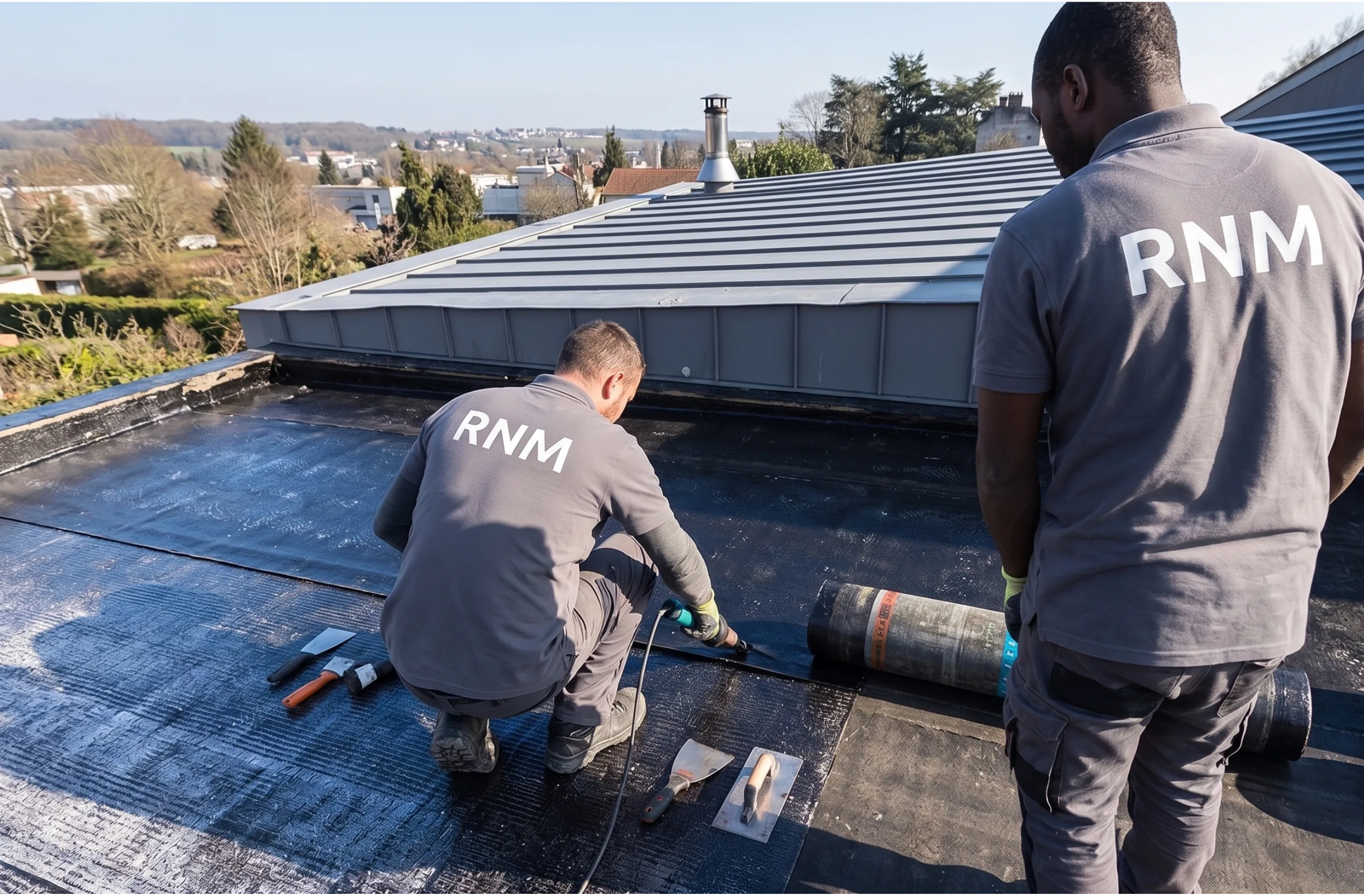 Toit-terrasse copropriété à Meaux — réfection EPDM